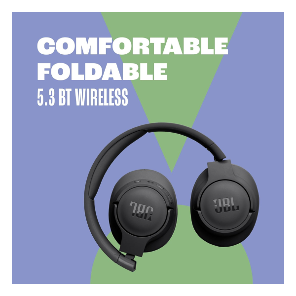 JBL Tune 720BT - Wireless Over-Ear Headphones Pure Bass Sound, Bluetooth 5.3, Up to 76H Battery Life and Speed Charge, Lightweight, Comfortable and Foldable Design (Blue) JBL Tune 720BT - Wireless Over-Ear Headphones Pure Bass Sound, Bluetooth 5.3, Up to 76H Battery Life and Speed Charge, Lightweight, Comfortable and Foldable Design (Blue)